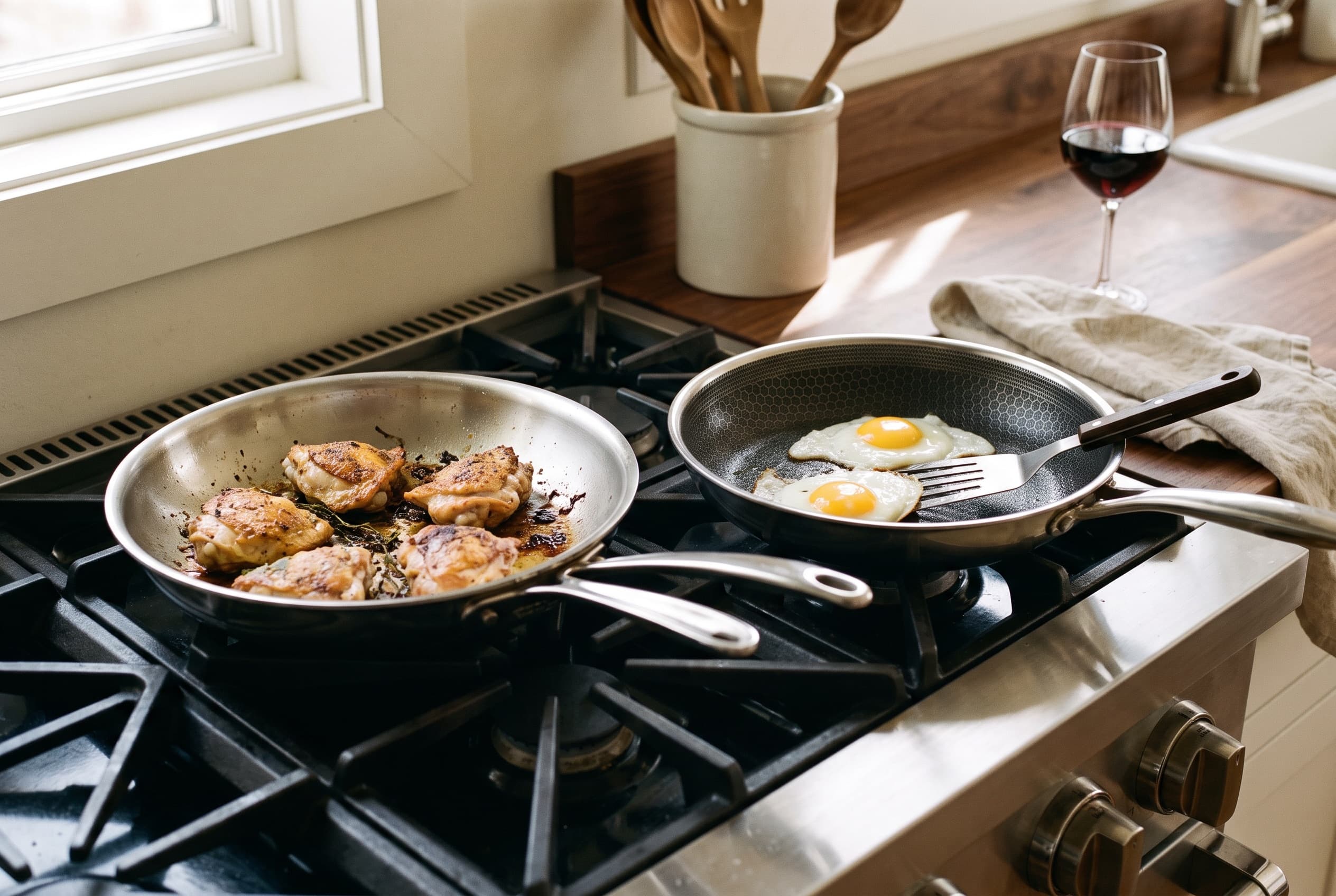 All-Clad vs HexClad: steel, or steel with a coating