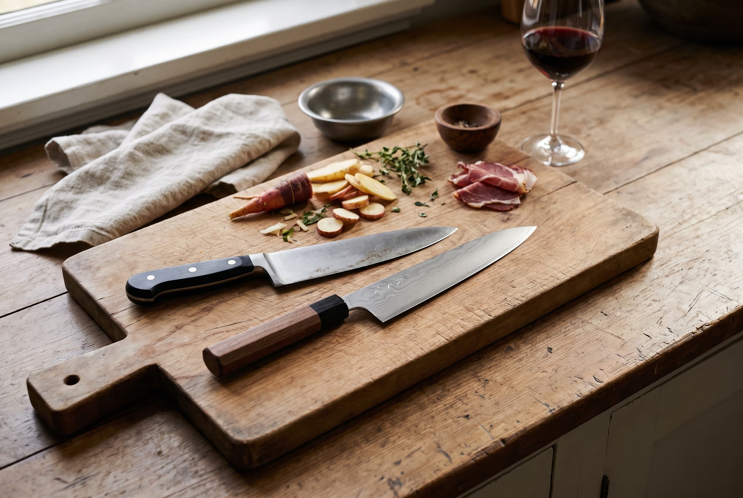 Wusthof or Shun, German steel or Japanese